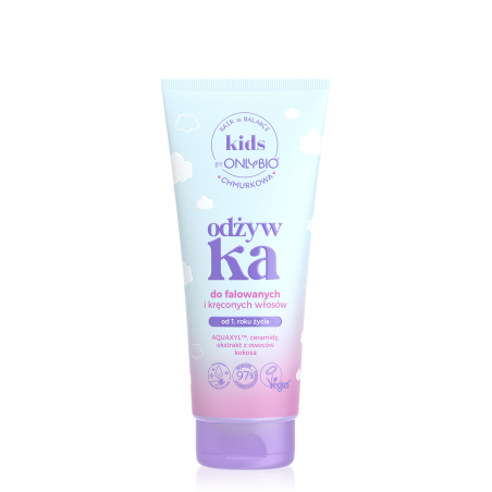 Hair in Balance Kids by ONLYBIO Chmurkowa odżywka do falowanych i kręconych włosów 200 ml