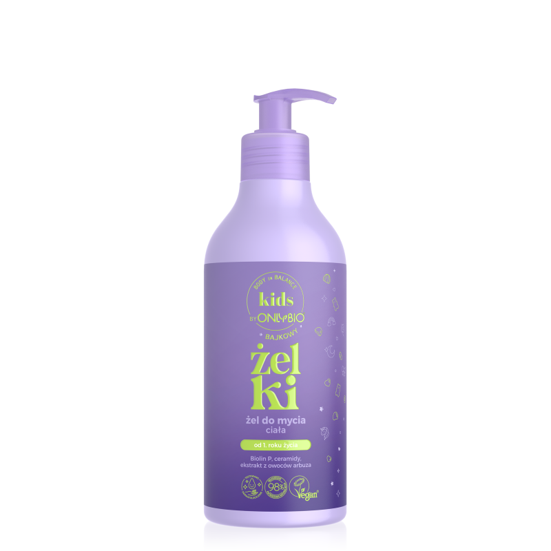Body in Balance Kids by ONLYBIO Żelki, bajkowy żel do mycia ciała 400 ml