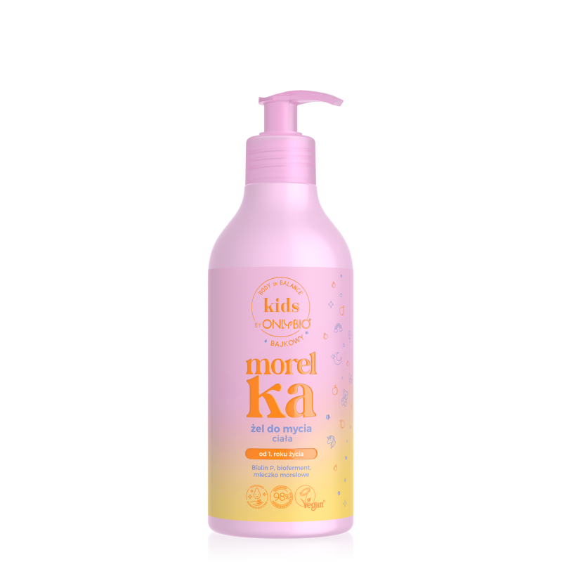 Body in Balance Kids by ONLYBIO Morelka, bajkowy żel do mycia ciała 400 ml