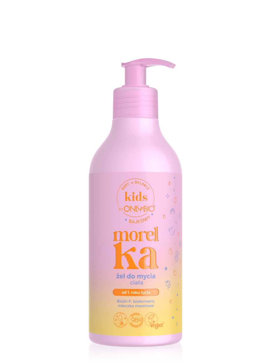 Body in Balance Kids by ONLYBIO Morelka, bajkowy żel do mycia ciała 400 ml