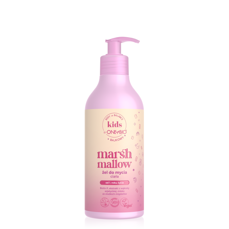 Body in Balance Kids by ONLYBIO Marshmallow bajkowy żel do mycia ciała 400 ml