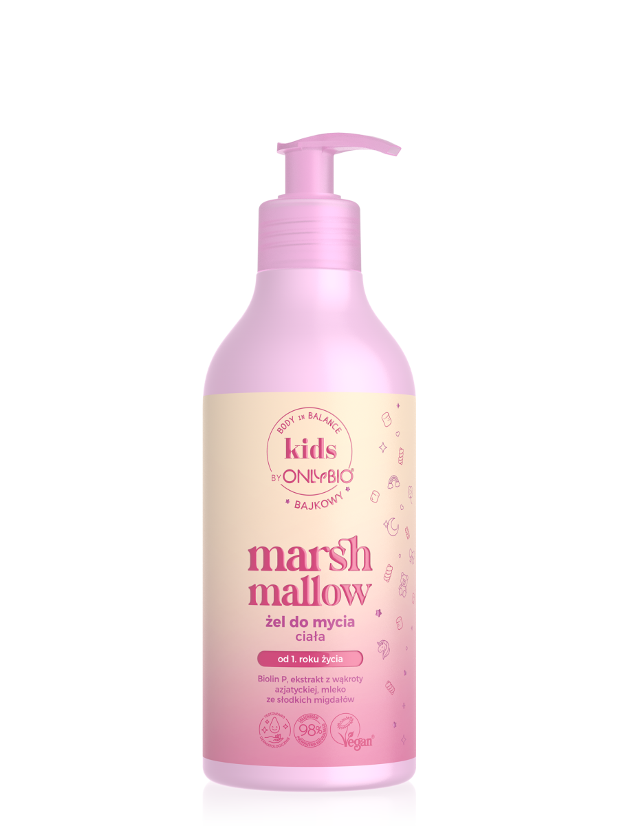 Body in Balance Kids by ONLYBIO Marshmallow bajkowy żel do mycia ciała 400 ml