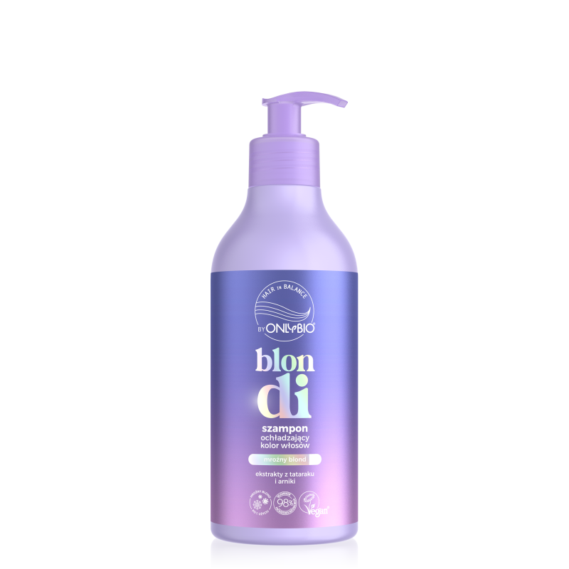Hair in Balance by ONLYBIO Blondi Szampon ochładzający kolor włosów 400ml