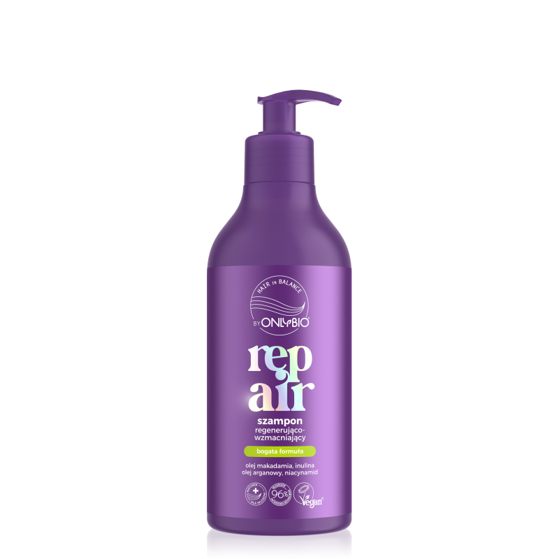 Hair In Balance By ONLYBIO Repair Szampon regenerująco-wzmacniający 400ml