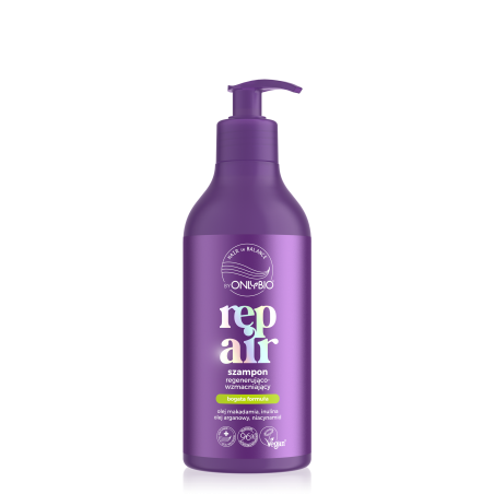 Hair In Balance By ONLYBIO Repair Szampon regenerująco-wzmacniający 400ml
