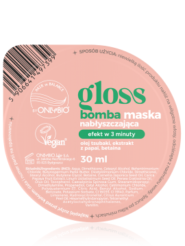 Hair in Balance by ONLYBIO Gloss bomba maska nabłyszczająca 30ml
