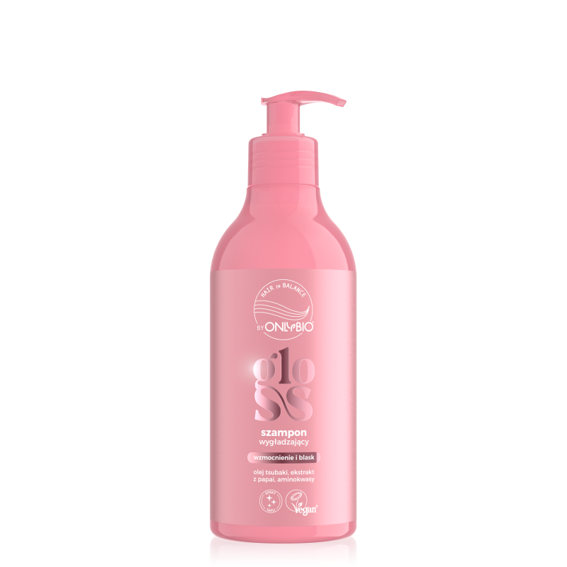 Hair in Balance by ONLYBIO Gloss Szampon wygładzający 400 ml