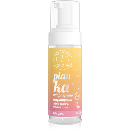ONLYBIO Face in Balance Pianka do twarzy adaptogenna enzymatyczna 150 ml