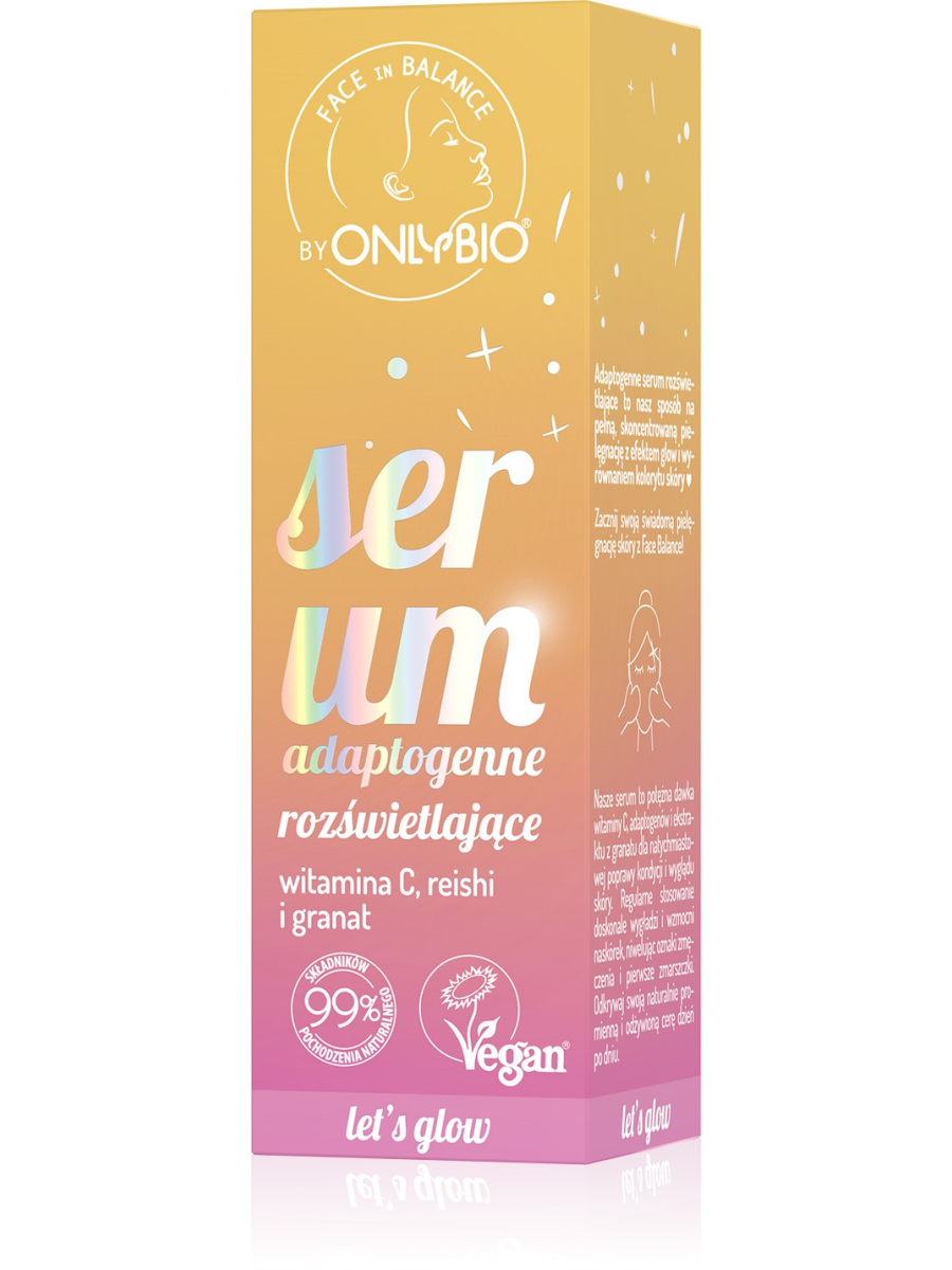 ONLYBIO Face in Balance Serum do twarzy adaptogenne rozświetlające 30 ml
