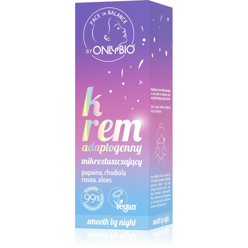ONLYBIO Face in Balance Krem do twarzy adaptogenny mikrozłuszczający 50 ml