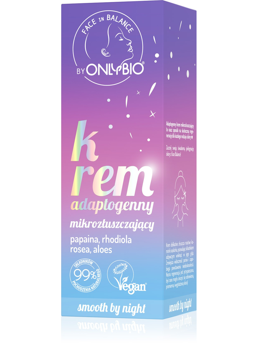 ONLYBIO Face in Balance Krem do twarzy adaptogenny mikrozłuszczający 50 ml