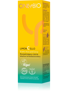 ONLYBIO Limoncello Krem-mus pod oczy rozjaśniający cienie 15ml