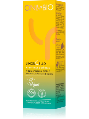 ONLYBIO Limoncello Krem-mus pod oczy rozjaśniający cienie 15ml
