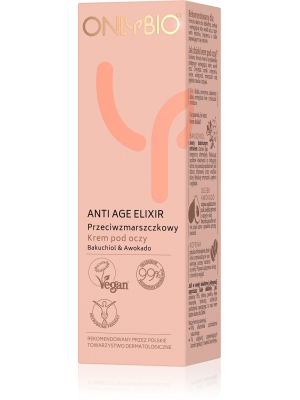 ONLYBIO Anti Age Elixir Przeciwzmarszczkowy krem pod oczy 15 ml
