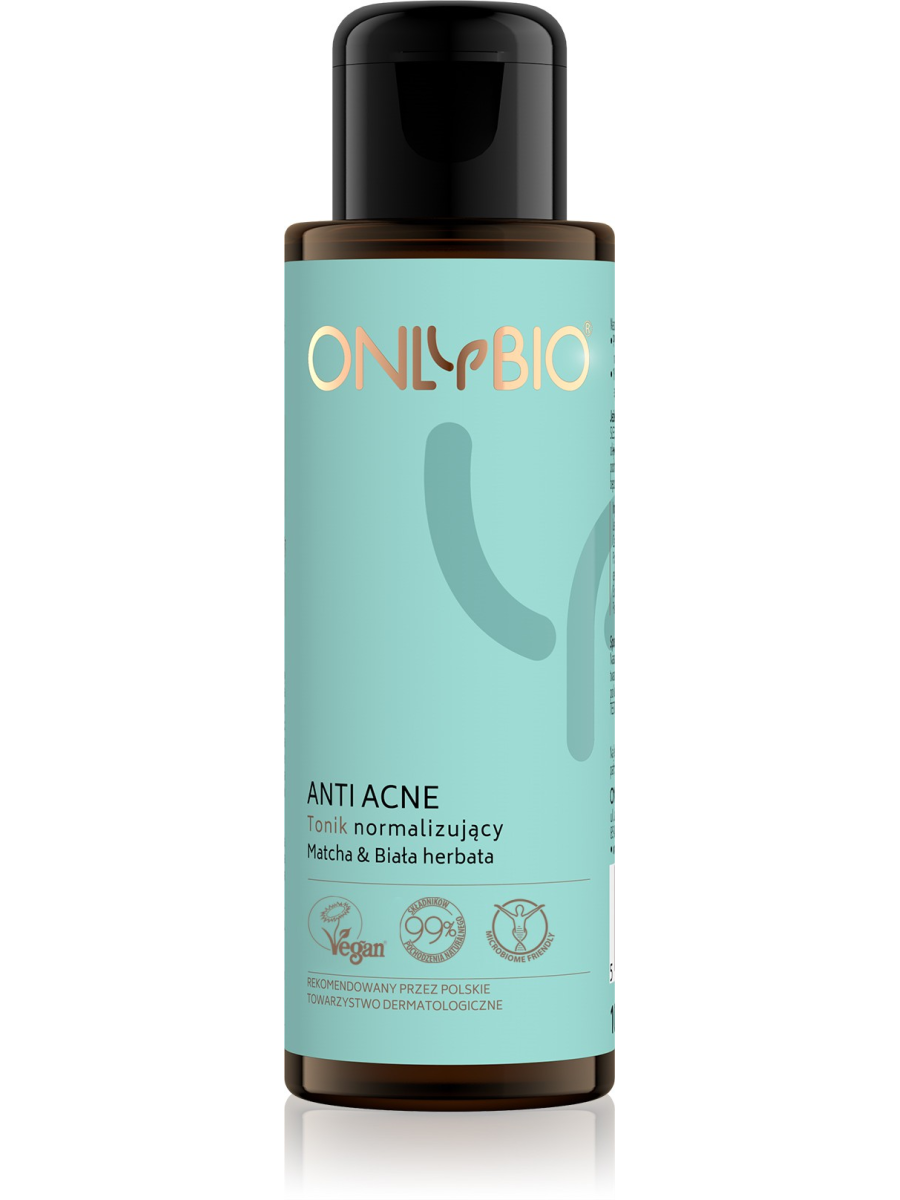 ONLYBIO Anti Acne Normalizujący tonik Matcha & Biała herbata 100ml